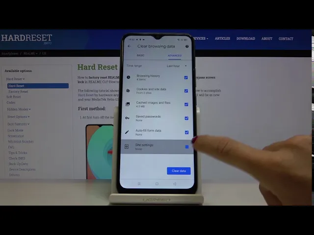 Video thumbnail for How to Clear Browsing Data in REALME C11 – Delete Cookies