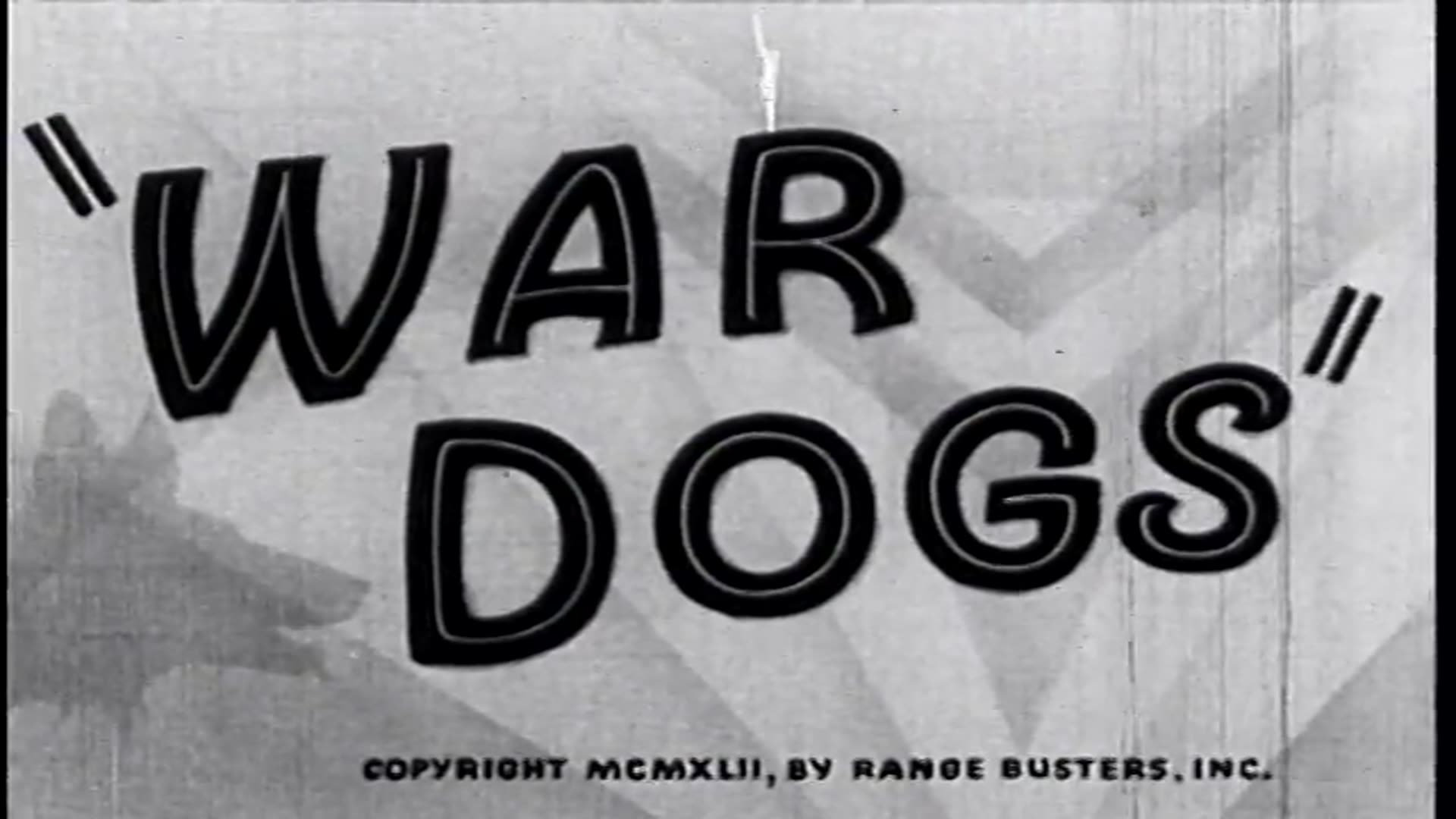 Video thumbnail for War Dogs (1942)