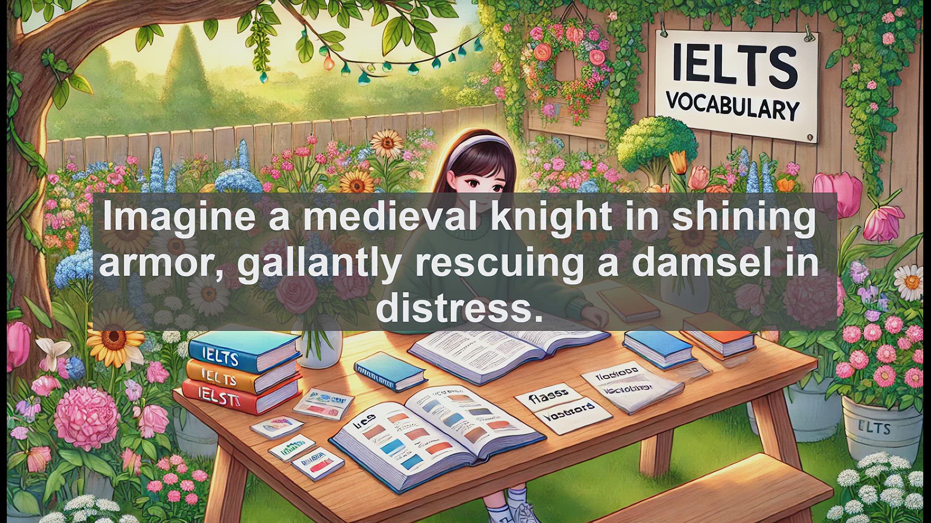 'Video thumbnail for 5000 Must Know IELTS 8.0 Vocabulary - Chivalry: From Medieval Knights to Modern Courtesy'