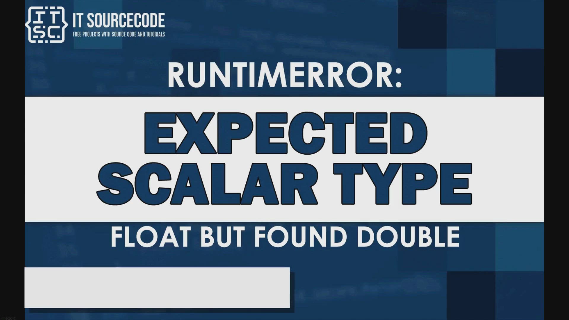 'Video thumbnail for Runtimeerror: expected scalar type float but found double'
