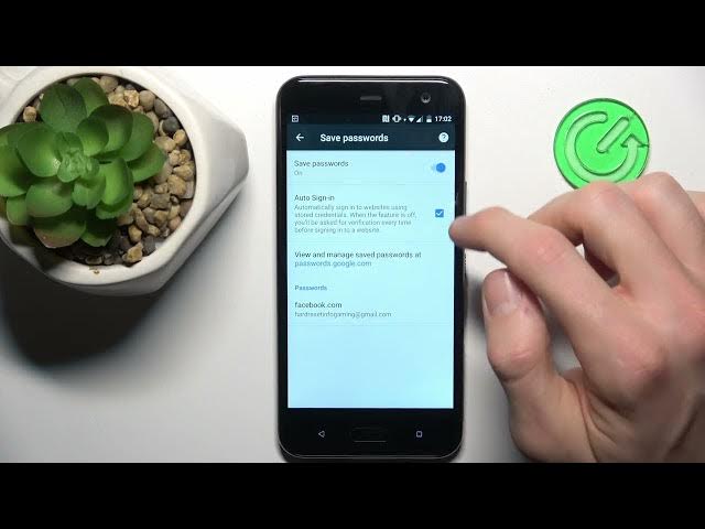 Video thumbnail for How to Manage Saved Passwords on HTC U11 Life - Autofill with Google