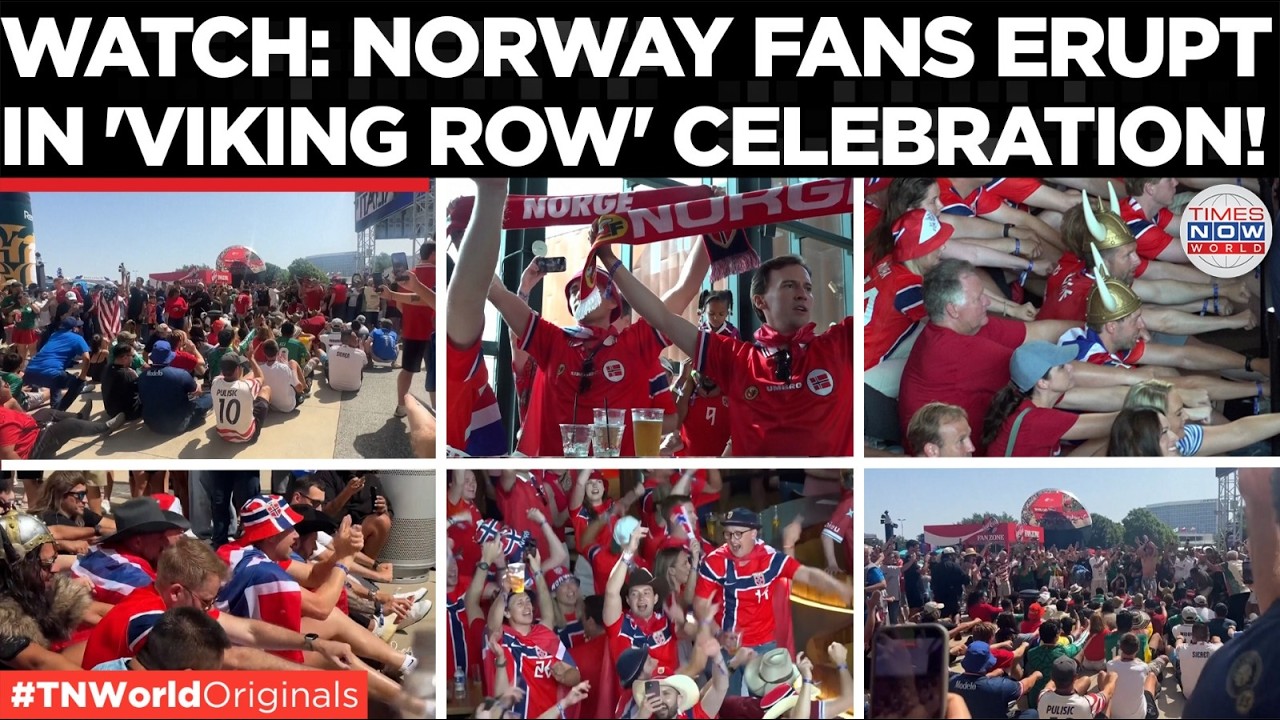 Video thumbnail for FIFA WC 2026: 'Viking Row' Erupts as Haaland Sends Norway into Round of 16 | Times Now World