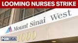Video thumbnail for NYC braces for largest nurse strike in city history as contract talks continue