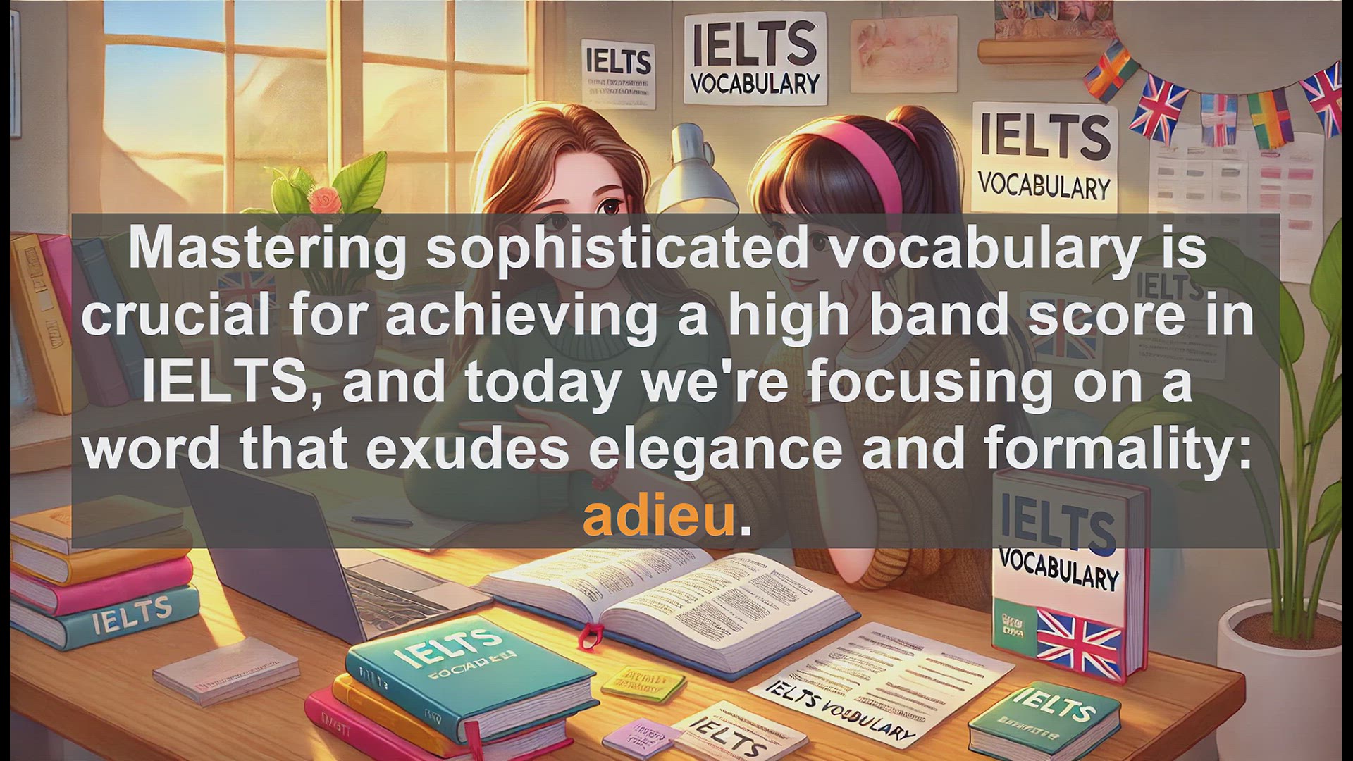 'Video thumbnail for 5000 Must Know IELTS 8.0 Vocabulary - IELTS Vocabulary: Understanding and Using 'Adieu''