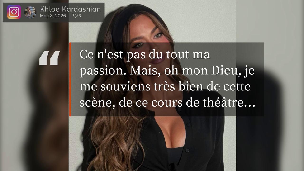 Video thumbnail for Khloé Kardashian «traumatisée» par d'anciens cours de théâtre.