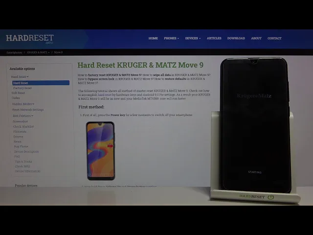 Video thumbnail for Restarting Kruger & Matz Move 9 - Starting Up Process & Animation