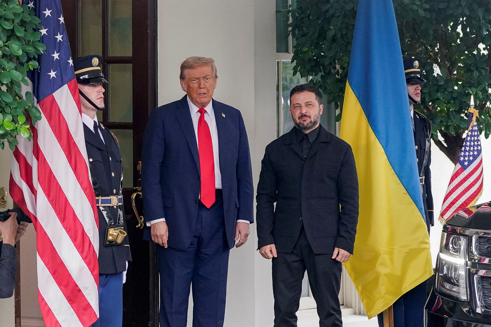 'Video thumbnail for Zelenskyy arrives at White House for talks with Trump'