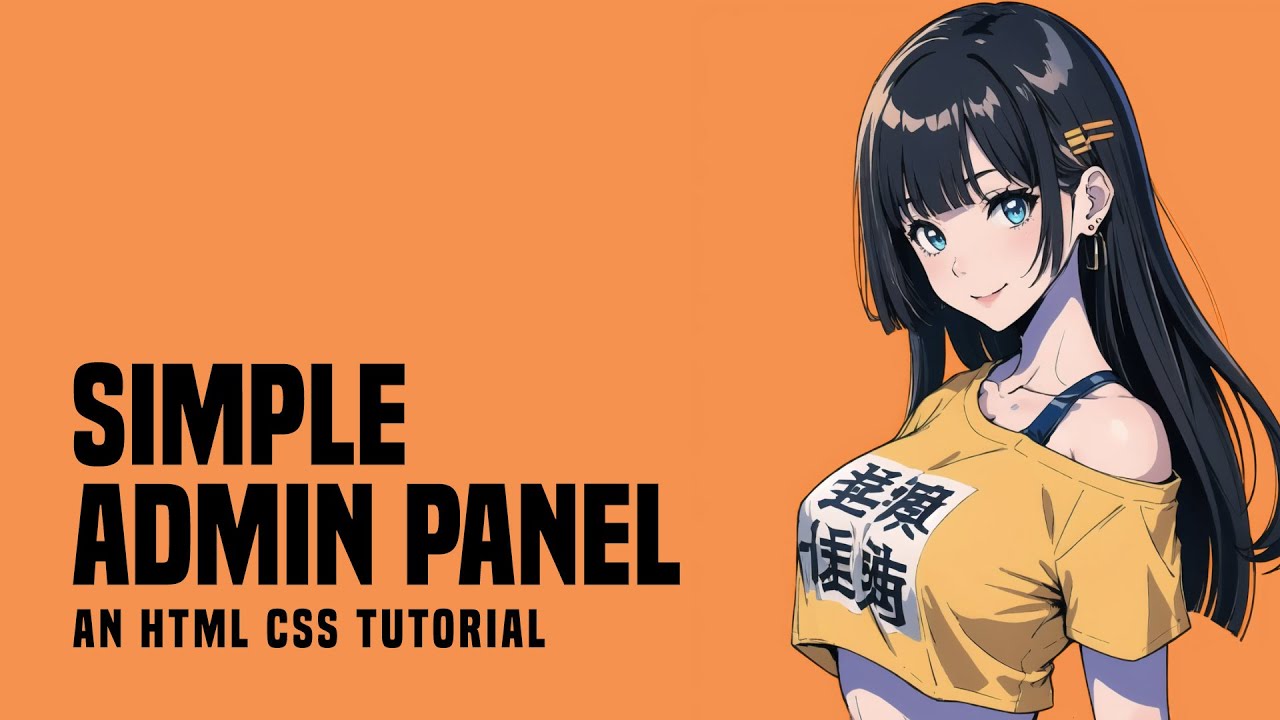 'Video thumbnail for Very Simple Admin Panel In HTML CSS'