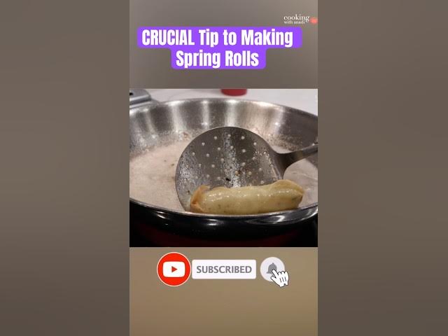 Video thumbnail for Don't Underestimate This Step When Making Spring Rolls! #cookingtips