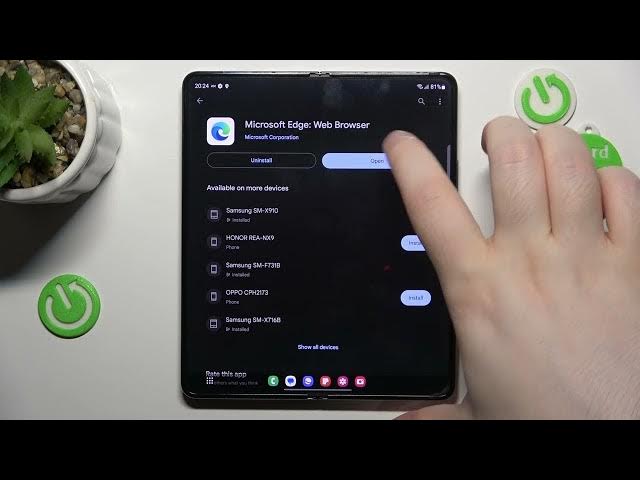 Video thumbnail for How to Install Microsoft Edge in SAMSUNG Galaxy Z Fold 5 – Microsoft Edge Browser