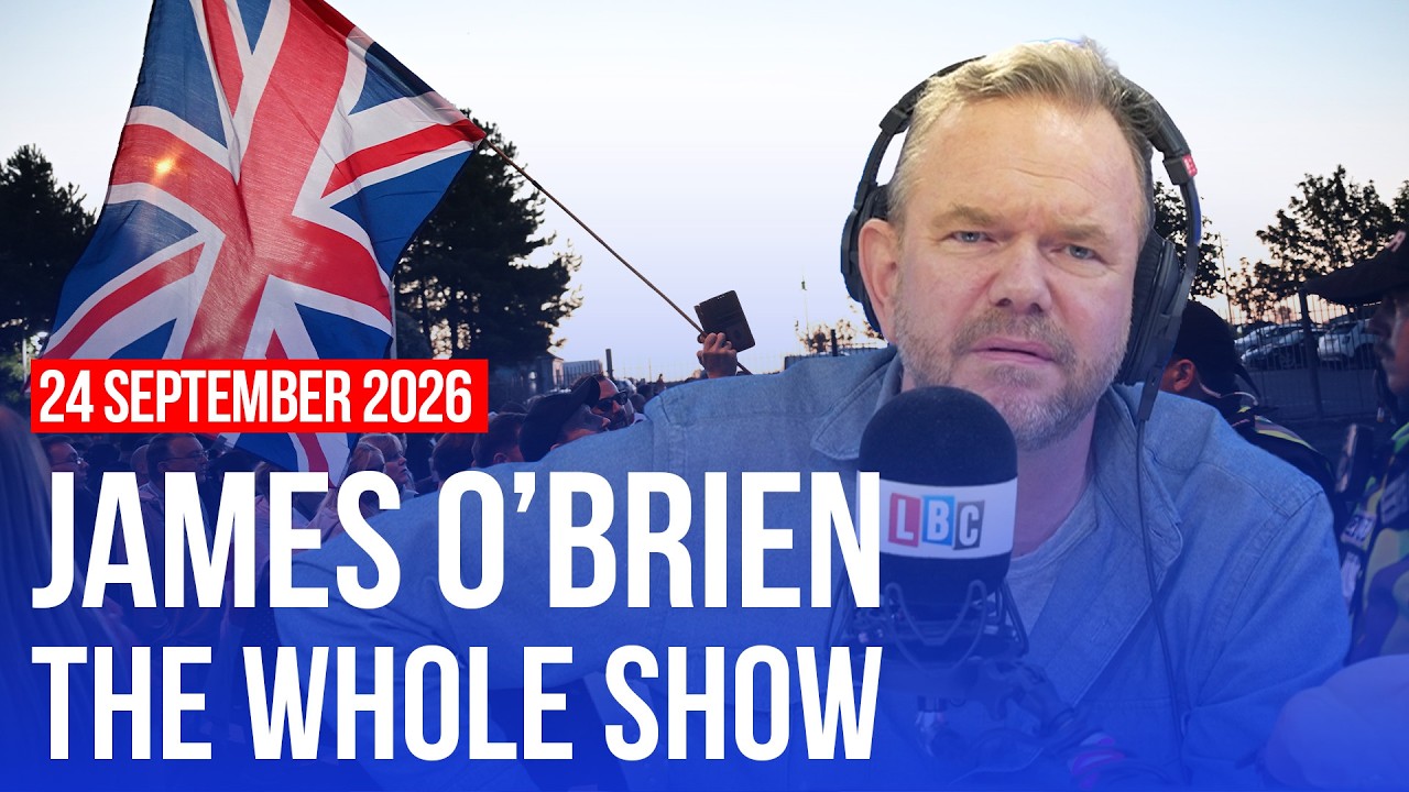 Video thumbnail for Children leading "let them drown" chants | James O'Brien - The Whole Show