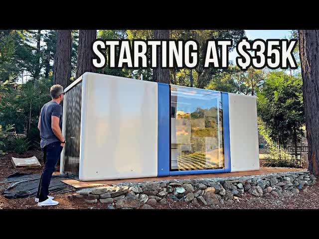 Video thumbnail for I Went to California to Test the Most Advanced PREFAB HOME in the World