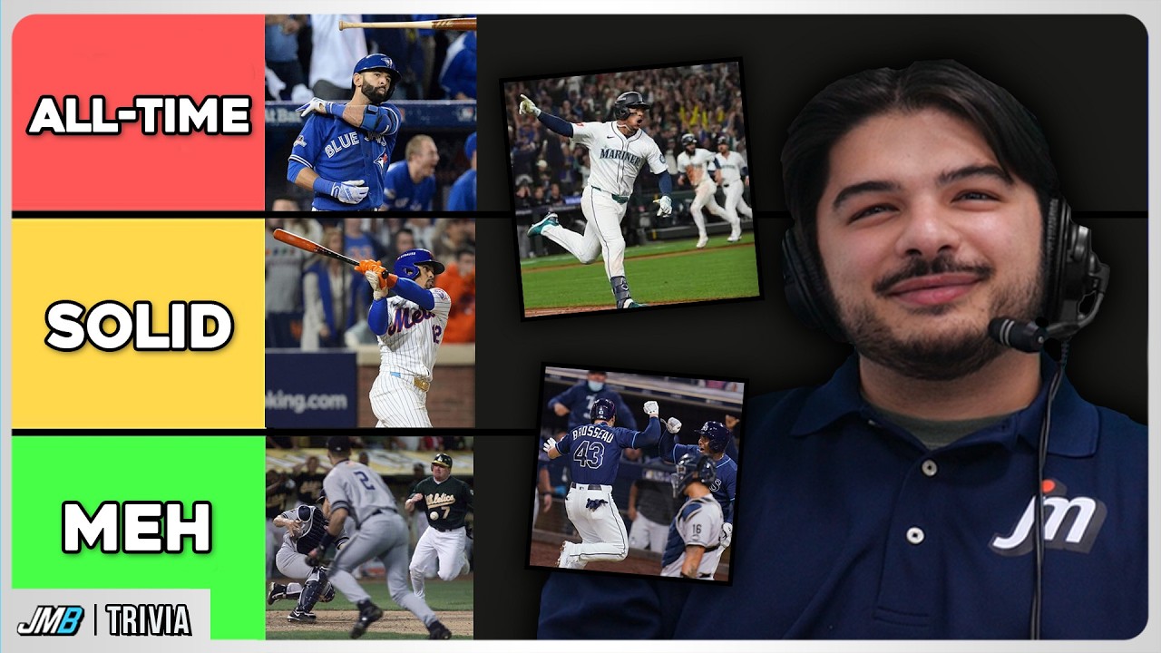 Video thumbnail for Tier Listing the Greatest Moments in MLB Division Series History! (Tier List 1.0)