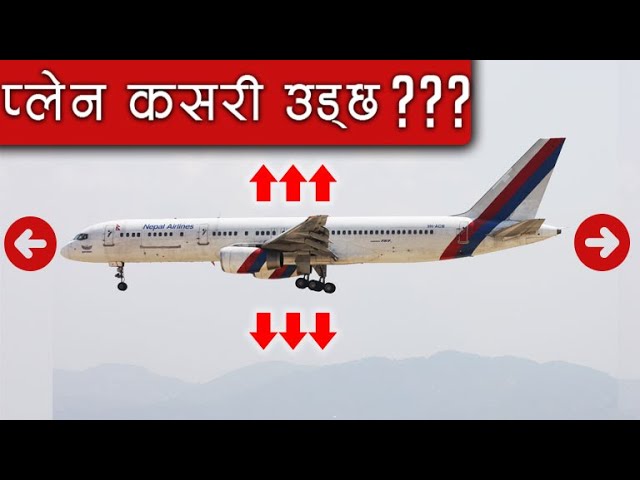 Video thumbnail for How airplanes fly?हवाईजहाज कसरी उड्छ