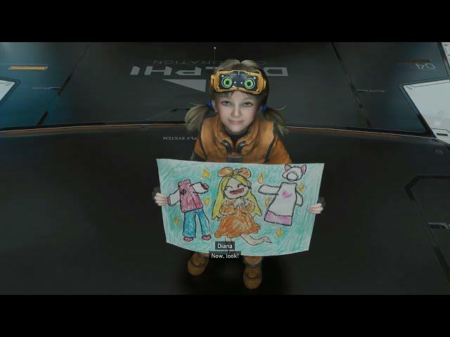 Video thumbnail for Pragmata - 3. The Shelter: Give Flowers REM | Diana Draws Hugh a Picture "It's Me" Cutscen