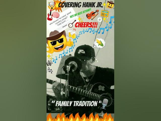 Video thumbnail for attempt to cover a Hank Jr. tune. Not my music, just for fun #countrymusic #Hankjr