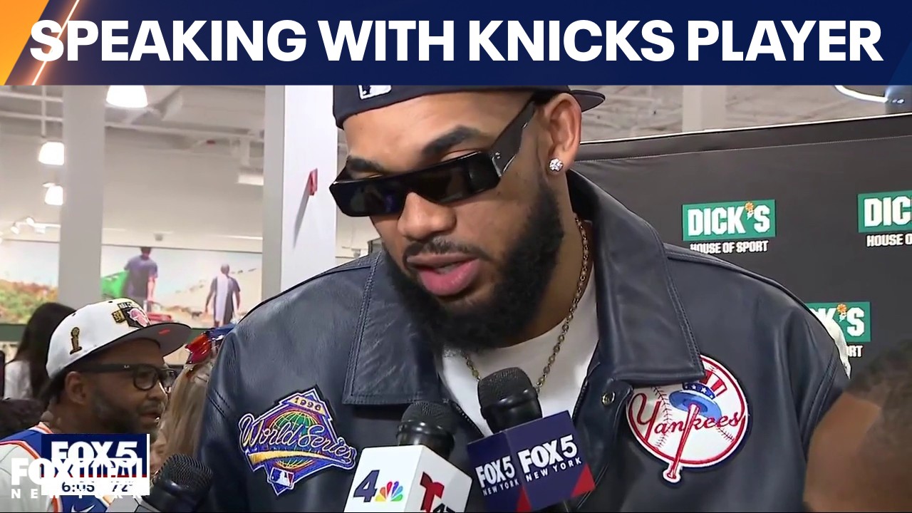 Video thumbnail for Knicks player Karl-Anthony Towns talks grief, gratitude
