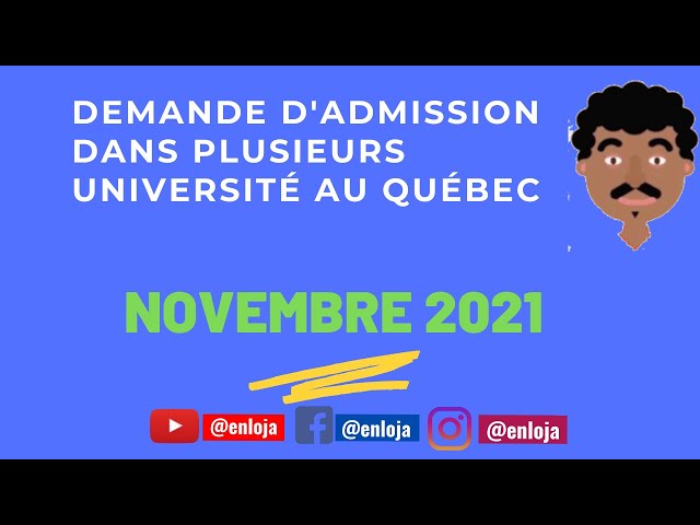 Video thumbnail for Admission Université au Québec 🇨🇦.  Recrutement des étudiants dans le monde.