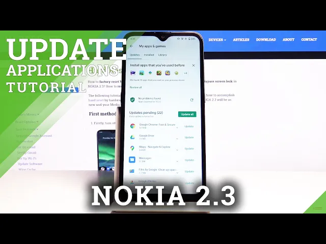 Video thumbnail for How to Update Apps in NOKIA 2.3 – Install Latest App Version