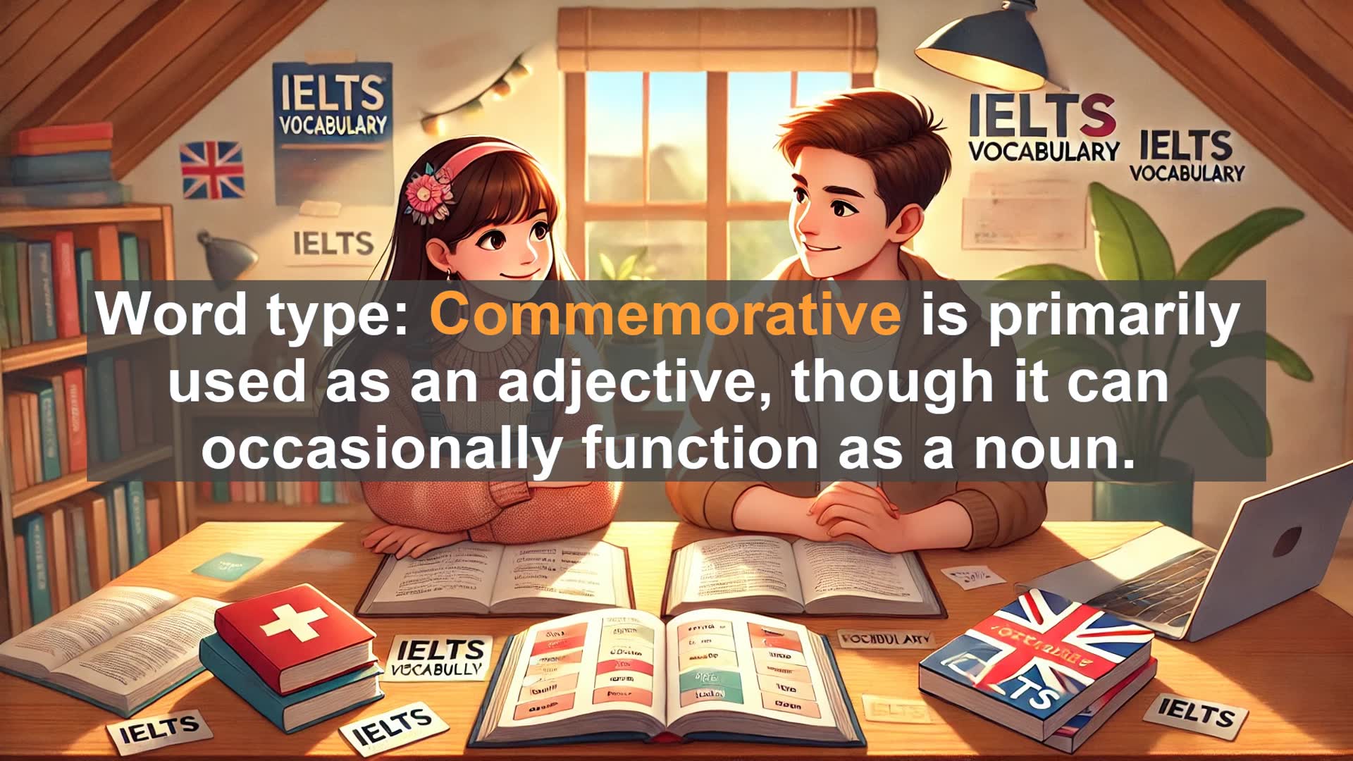 'Video thumbnail for 2000 Must Know IELTS 9.0 Vocabulary - Mastering 'Commemorative': A Key Word for IELTS Success'