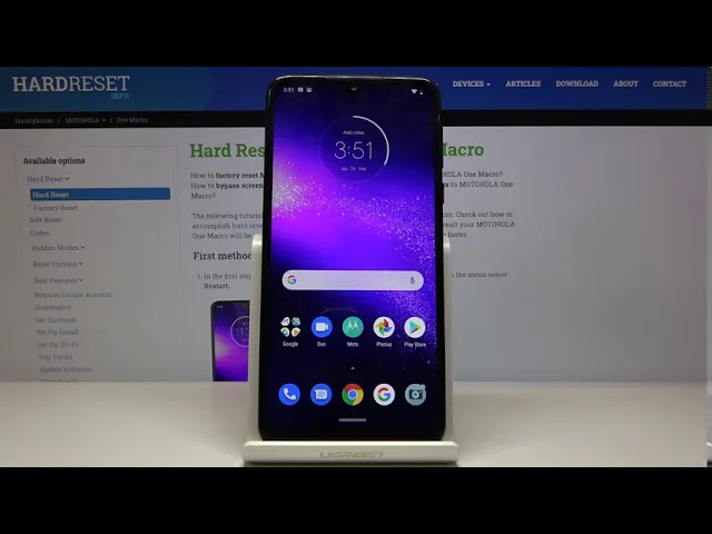 Video thumbnail for How to Change Navigation Bar in Motorola One Macro - Switch Off Three Button Navigation