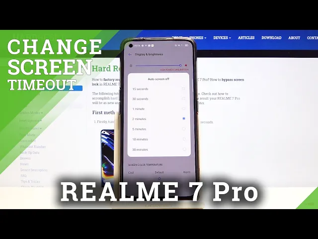 Video thumbnail for How to Customize Screen Timeout in REALME 7 Pro – Change Display Time