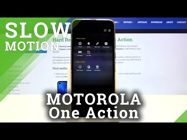 Video thumbnail for How to Use Slow Motion on MOTOROLA One Action – Record in Slow Motion