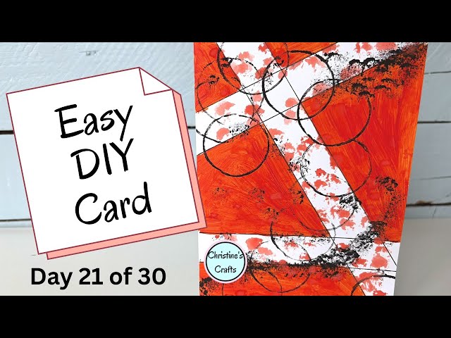 Video thumbnail for Easy Mixed Media Geometric Card Anyone Can Make!