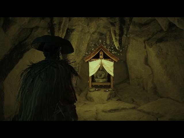 Video thumbnail for Ghost of Yotei - Chapter 1 Pray at Sarubetsu River Alter of Reflection | Survival Roll Unlocked