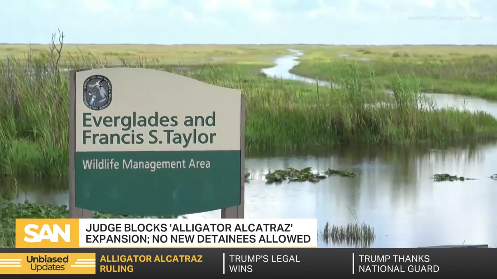 'Video thumbnail for Injunction blocks 'Alligator Alcatraz' expansion; No new detainees allowed'