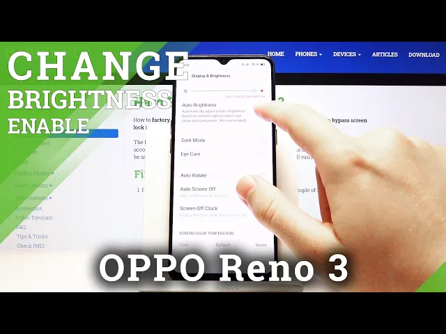 Video thumbnail for How to Change Screen Brightness in OPPO Reno 3 – Adjust Screen Intensity
