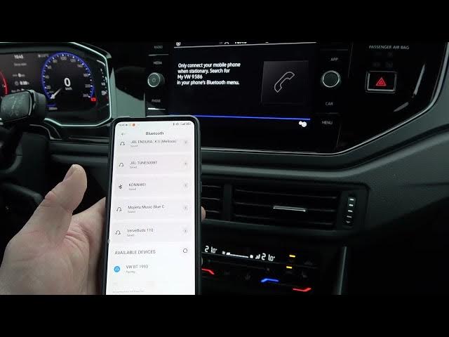 Video thumbnail for How to Pair Smartphone with System via Bluetooth in Volkswagen Polo VI (2021 - ...)