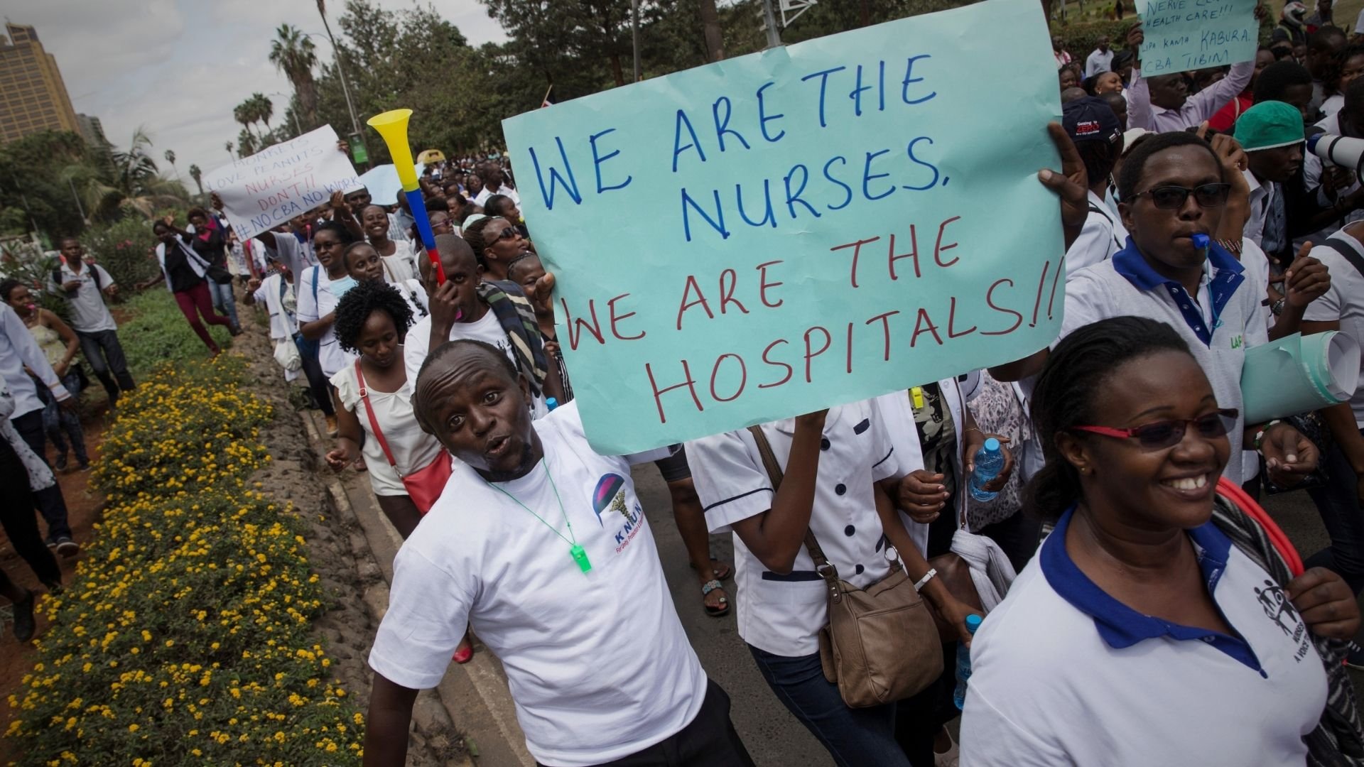 Video thumbnail for Kenya nurses demand better pay as nationwide strike disrupts healthcare