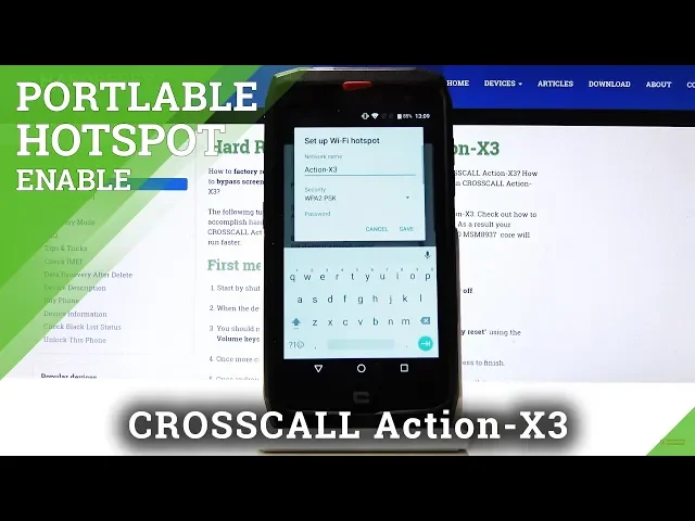 Video thumbnail for How to Activate Portable Hotspot in CROSSCALL Action X3 – Network Access Point