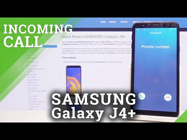 Video thumbnail for How Incoming Call Screen Looks Like in Samsung Galaxy J4+ - Incoming Call Animation