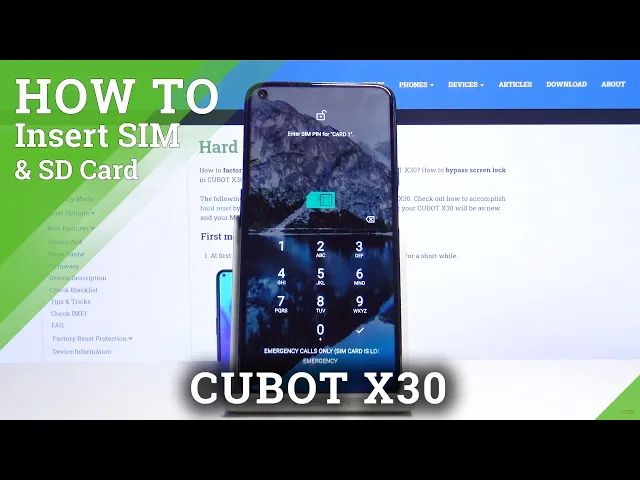 Video thumbnail for CUBOT X30 Insert Nano SIM and Micro SD