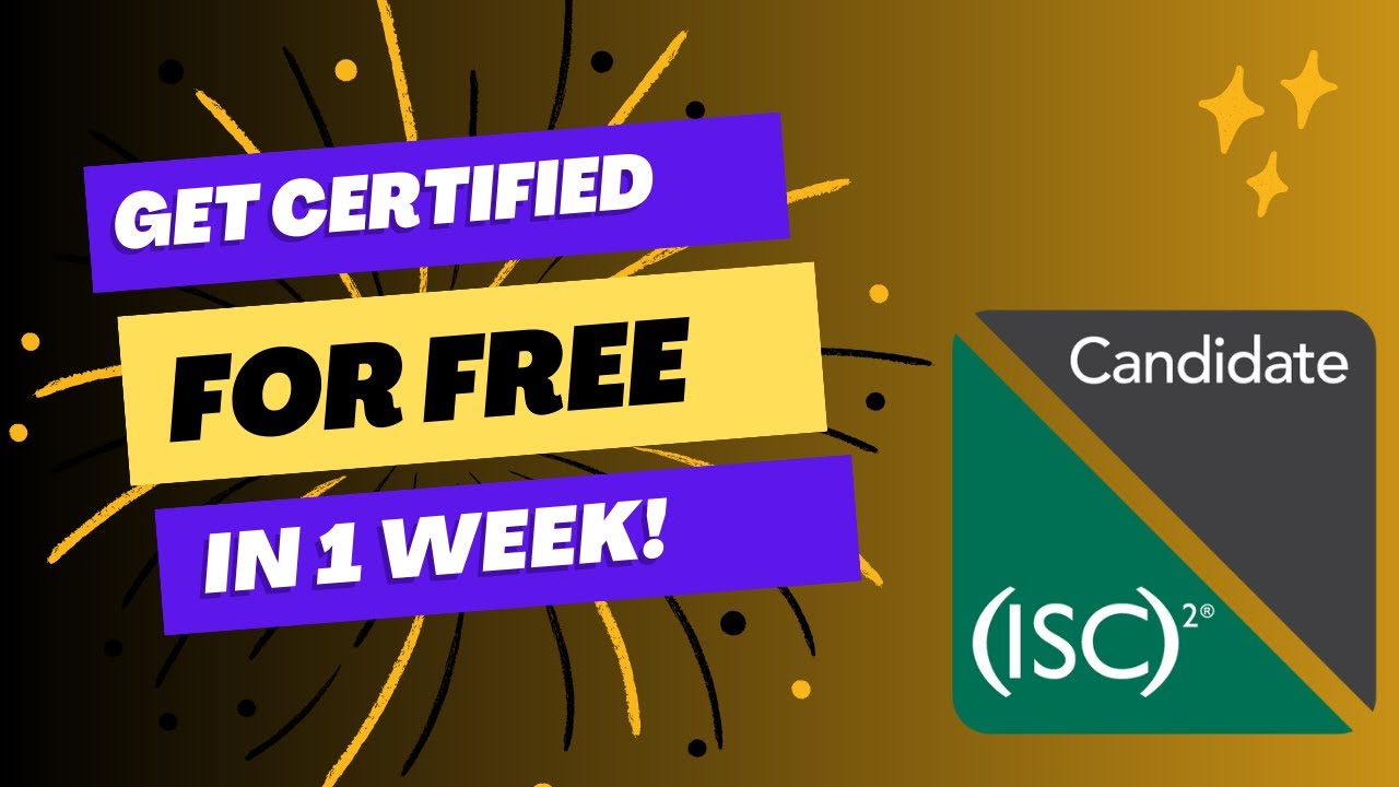 Video thumbnail for How I got certified in cybersecurity (ISC2 ) for free🔥🔥💯