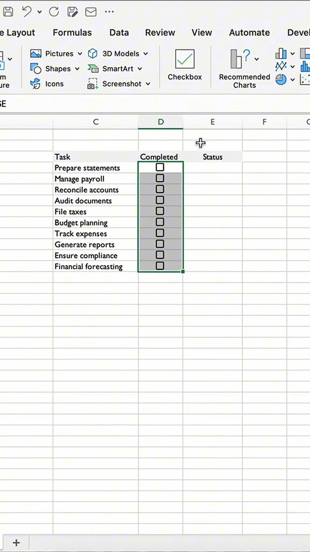 'Video thumbnail for How to Create a project tracker in #Excel using checkboxes and conditional formatting !'