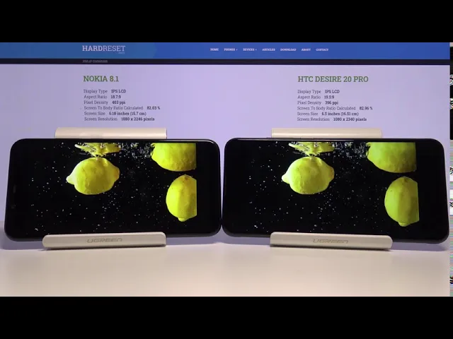 Video thumbnail for HTC Desire 20 Pro vs NOKIA 8.1 Display Comparison | Screen Comparision Test