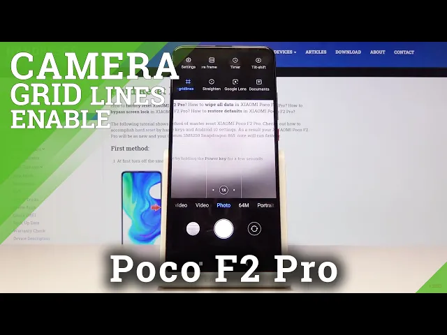 Video thumbnail for How to Turn On / Off Camera Grid Lines in XIAOMI Poco F2 Pro – Show Helper Lines