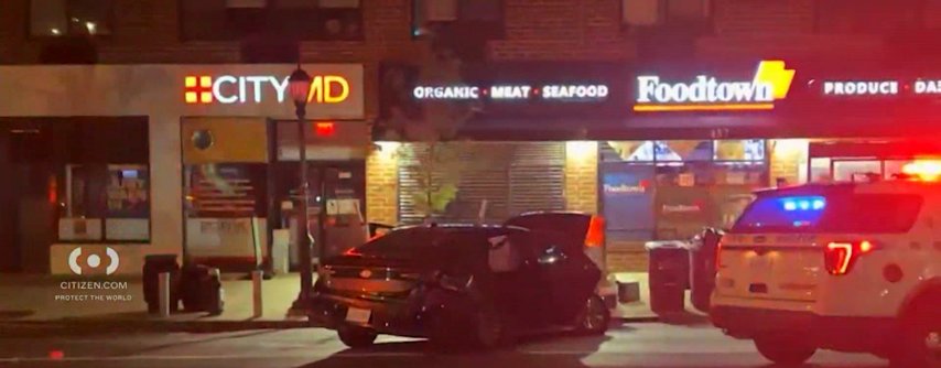 Video thumbnail for Car slams into building near Atlantic Avenue in Boerum Hill