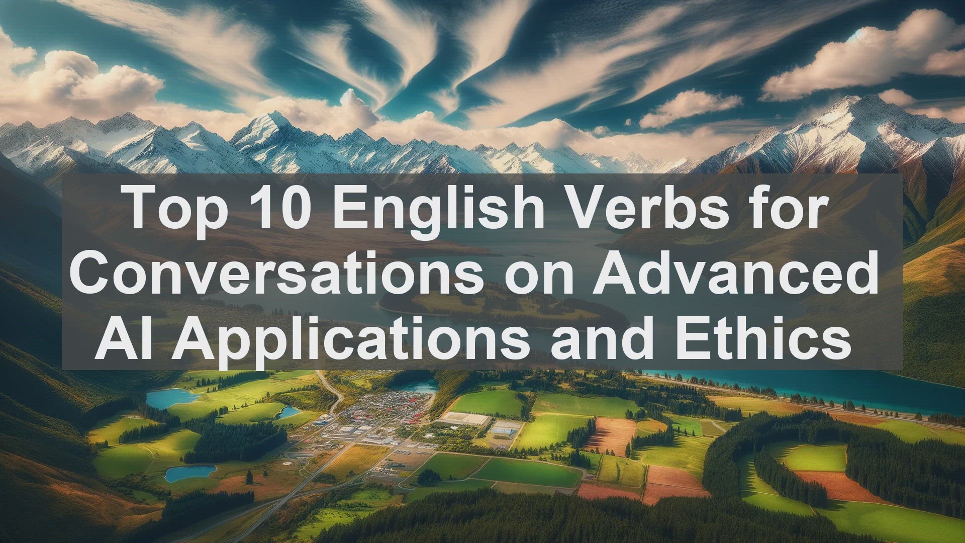 'Video thumbnail for Top 10 English Verbs for Conversations on Advanced AI Applications and Ethics'