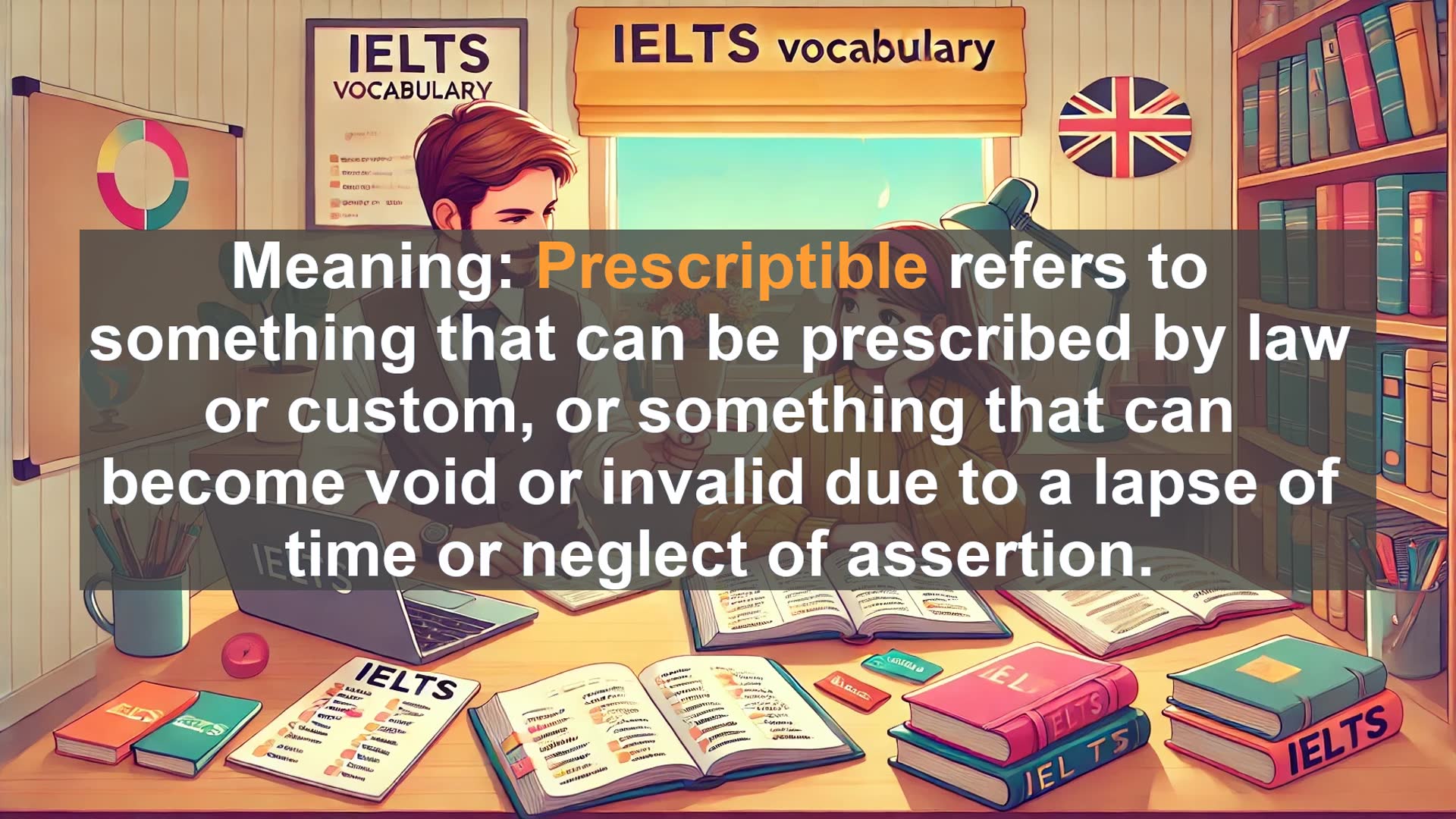 'Video thumbnail for 2000 Must Know IELTS 9.0 Vocabulary - IELTS Vocabulary: Understanding 'Prescriptible' for Top Band Scores'
