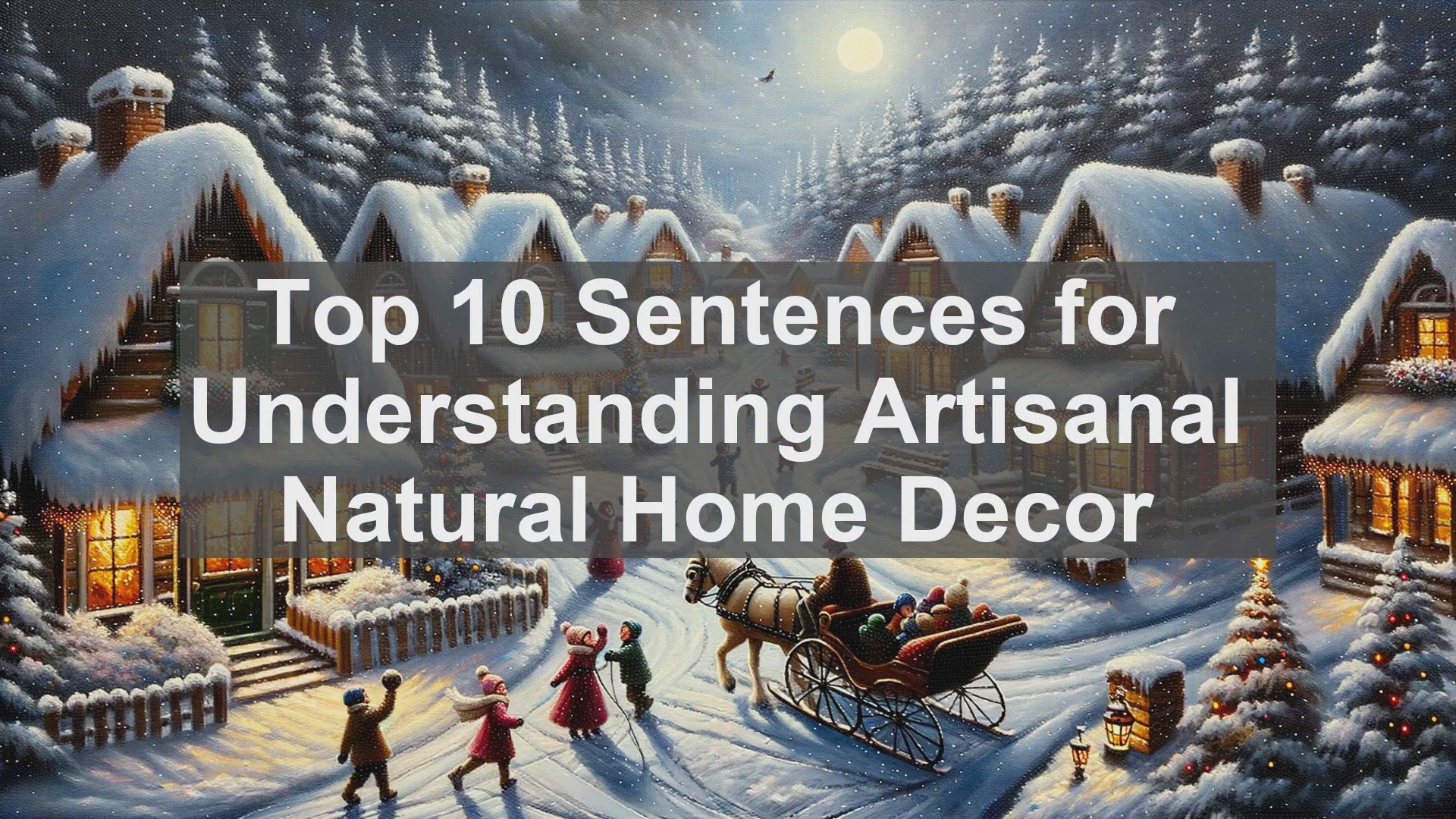 'Video thumbnail for Top 10 Sentences for Understanding Artisanal Natural Home Decor'