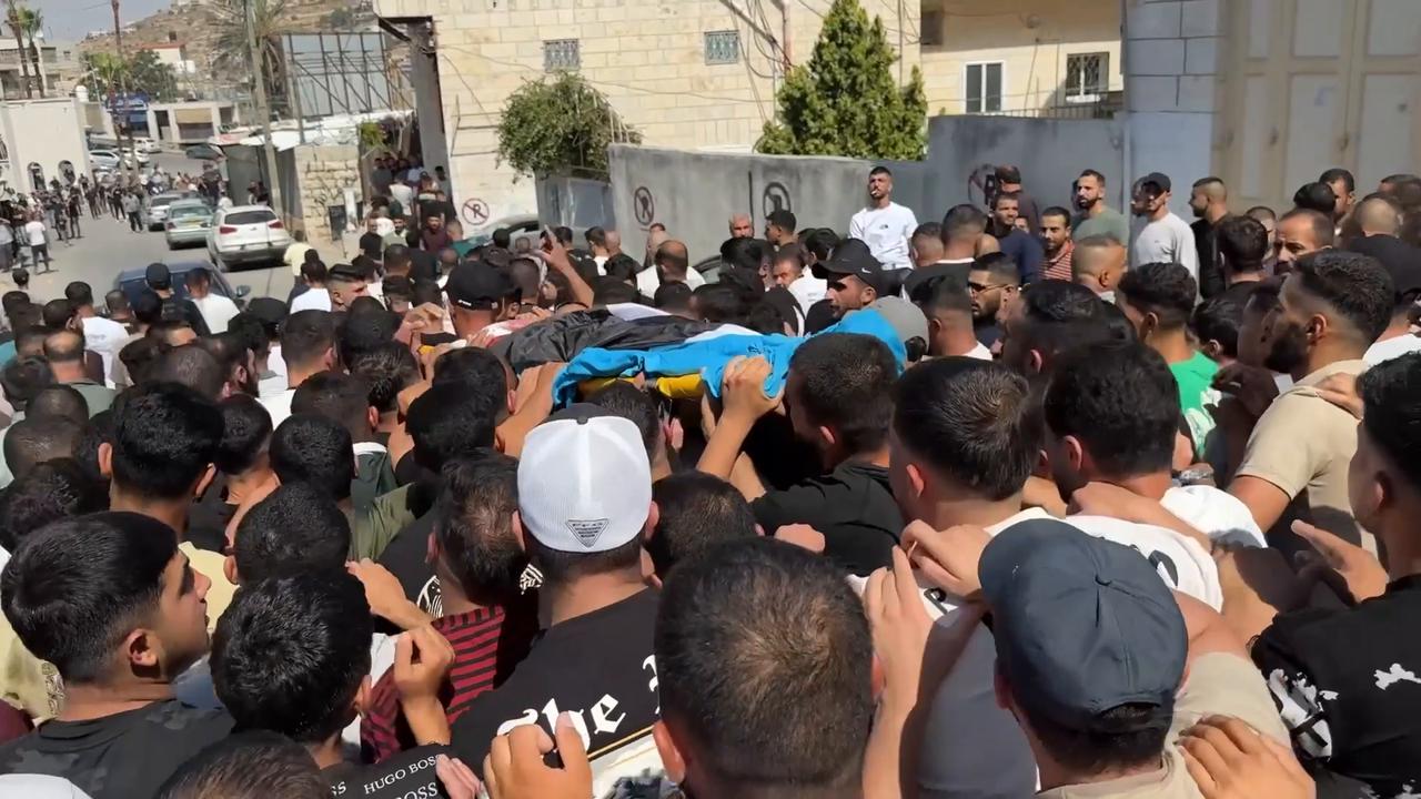 Video thumbnail for Palestinian teen killed in Israeli occupiers shooting in occupied West Bank.
