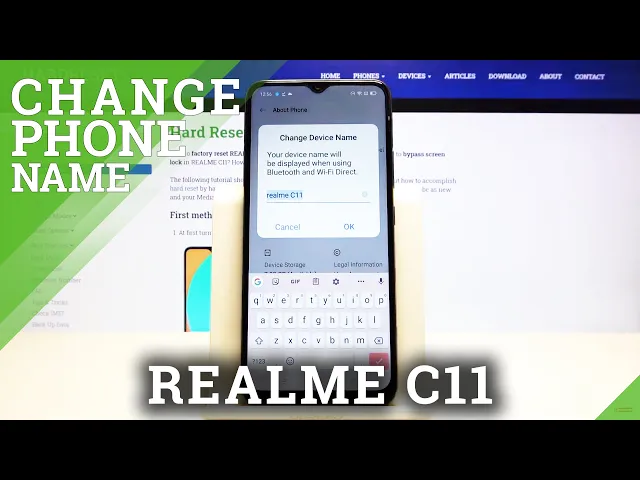 Video thumbnail for How to Change REALME C11 Name - Smartphone Rename
