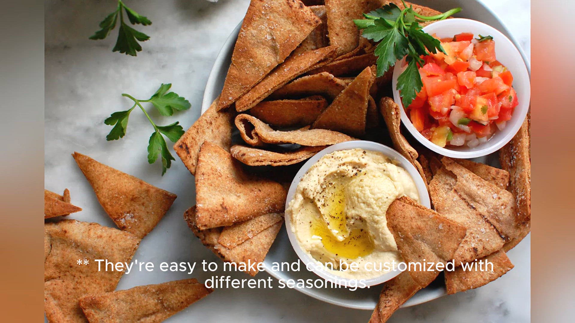 Video thumbnail for pita chips recipe