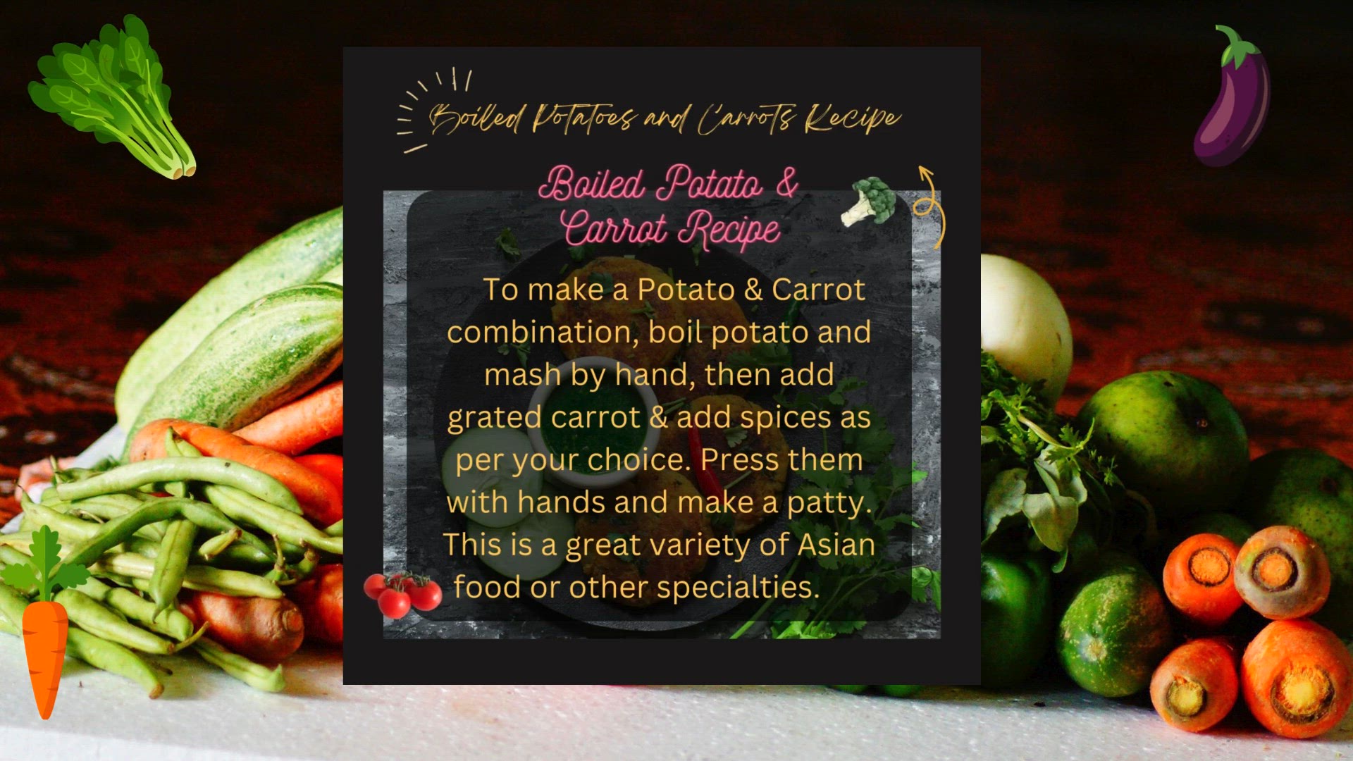 'Video thumbnail for Boiled Potato Veg Patty Recipe'
