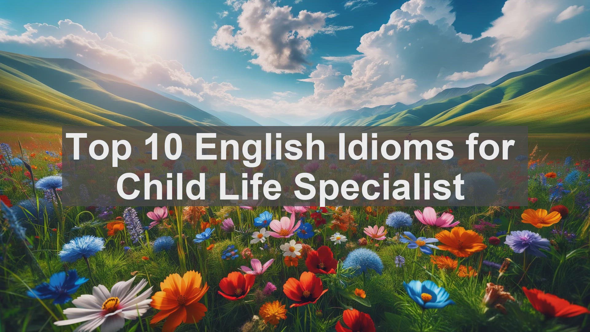 'Video thumbnail for Top 10 English Idioms for Child Life Specialist'