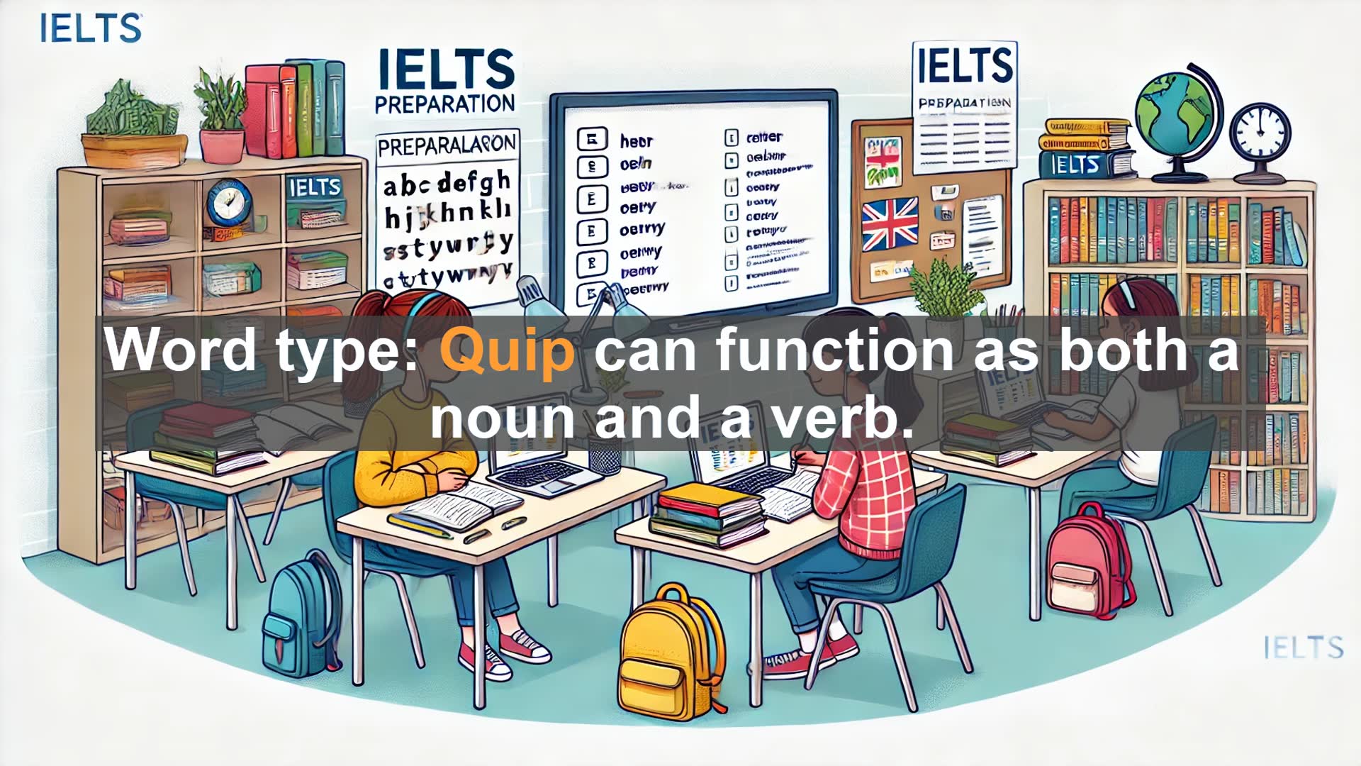 'Video thumbnail for 2000 Must Know IELTS 9.0 Vocabulary - What is a Quip? Understanding Clever Remarks'